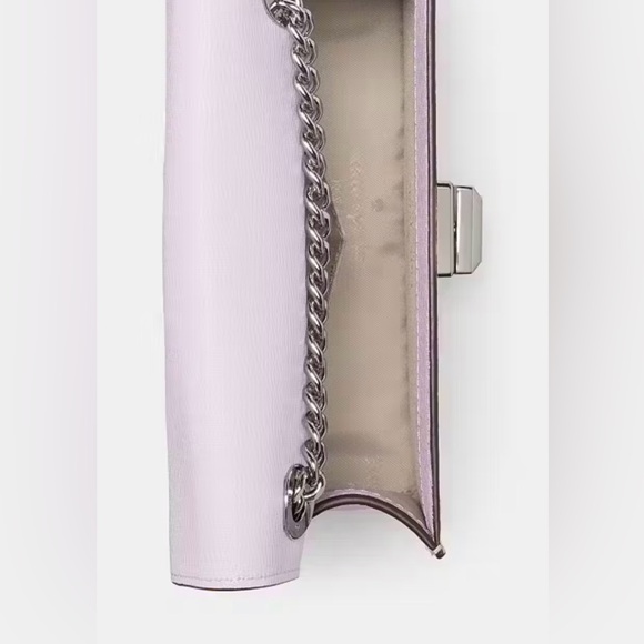 Kate Spade Phoebe Turnlock Mini Flap Crossbody Light Frozen Lilac MSRP $329 - Picture 14 of 17